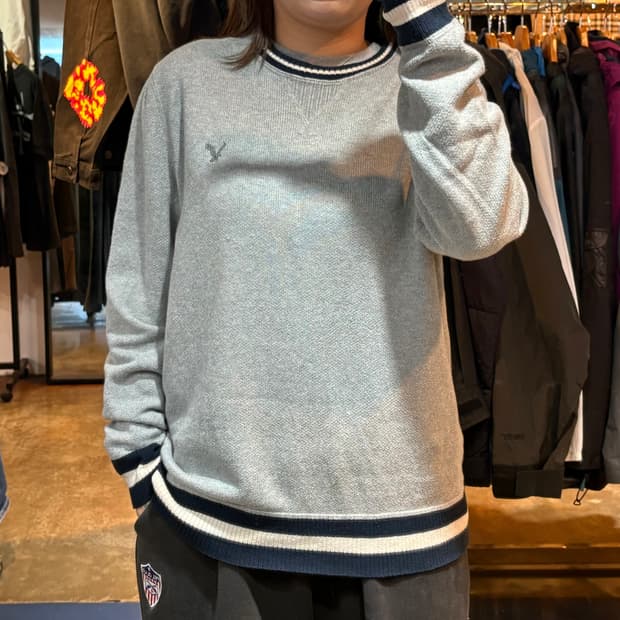 아메리칸이글 그레이 니트