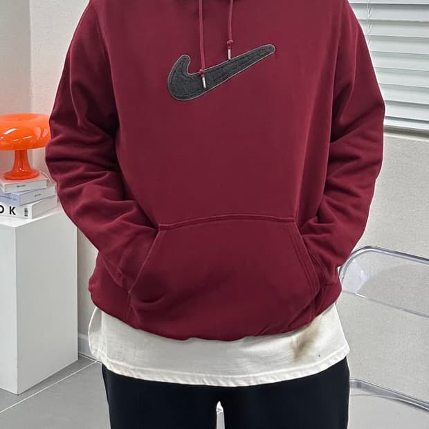 (2XL)나이키 스우시 후드-M1588
