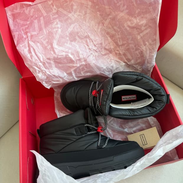 헌터 익스플로러 온 푸퍼 레이스업 부티 (새상품)