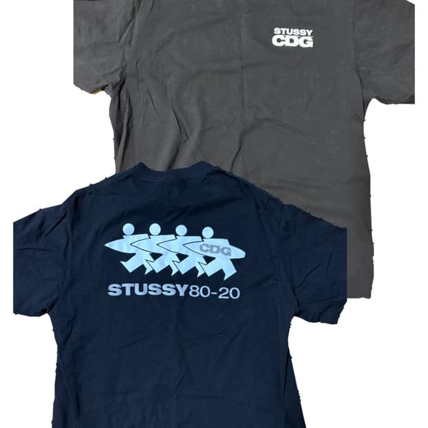 Cdg x stussy 반팔