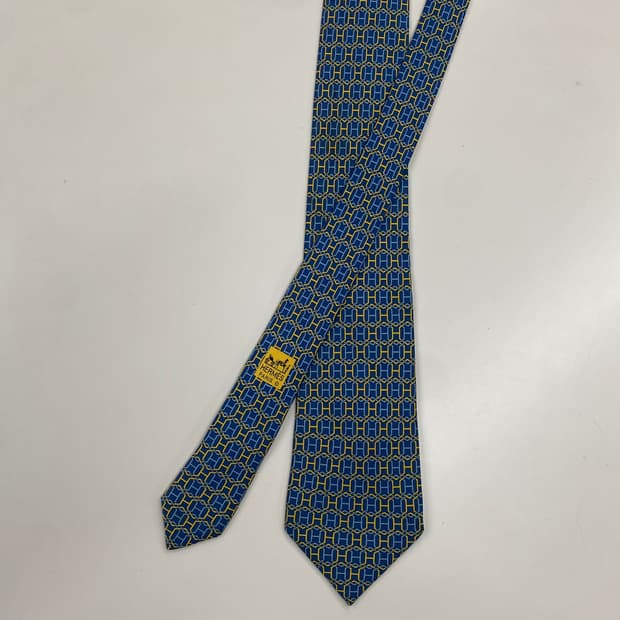 에르메스(HERMES) H모노그램 명품 정품 넥타이