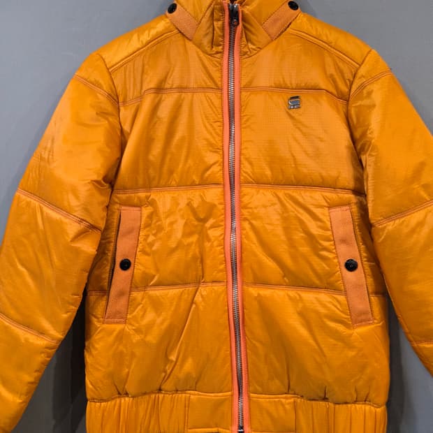 G-Star RAW 오렌지 패딩 점퍼(M)