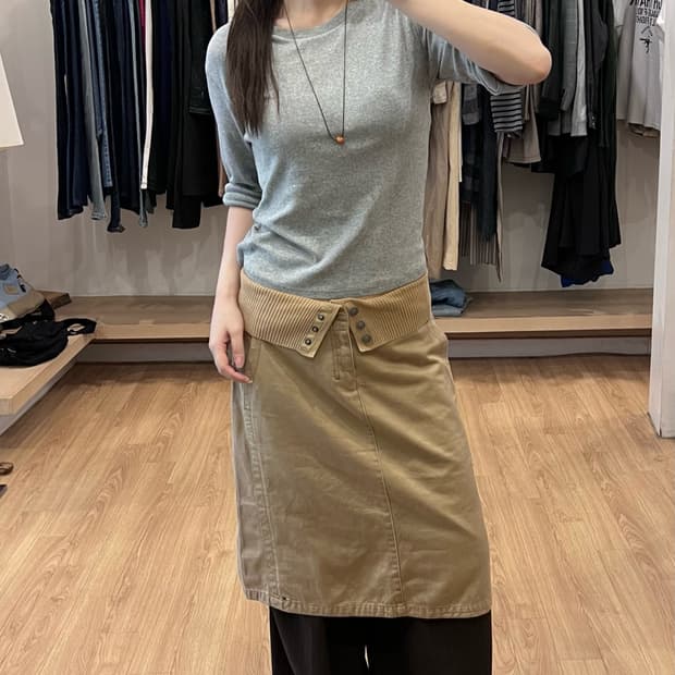 TOMMY HILFIGER 타미 힐피거 밴딩 스커트 (31~32인치)