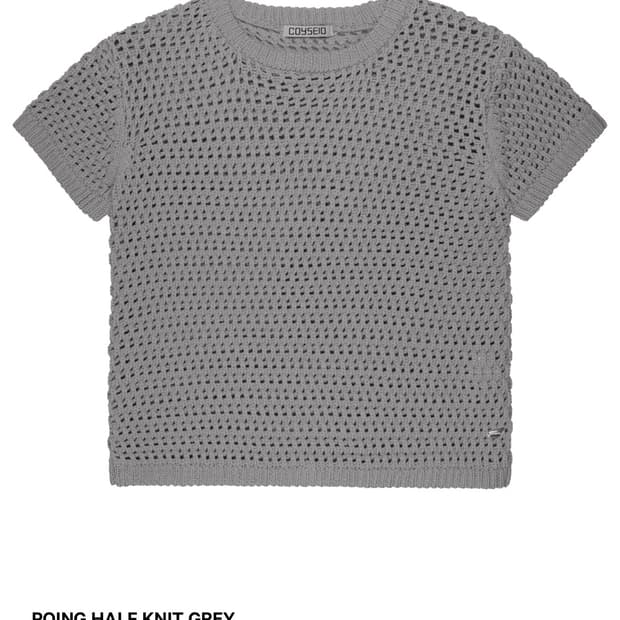 코이세이오 POING HALF KNIT GREY 