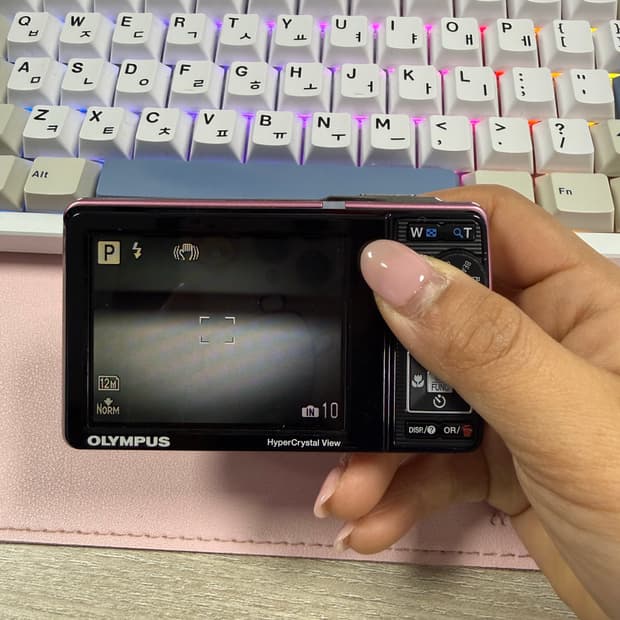 올림푸스 mju 7010 핑크