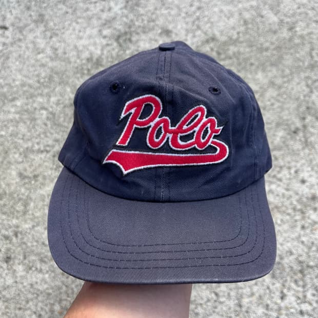 1990s Polo Script Spellout Cap