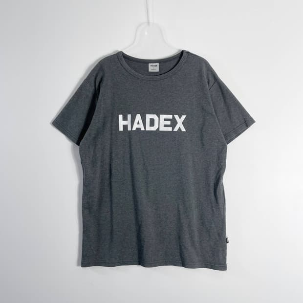 H2 하덱스(HDEX) 스펠 로고 머슬핏 반팔 티셔츠 L사이즈