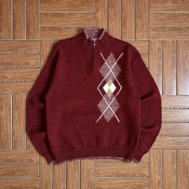 Henri-Luc Chapuis half zip-up knit 