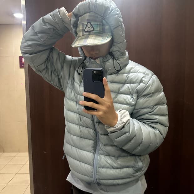 산산기어 서픽스 푸퍼 경량패딩 23fw 3사이즈 스카이블루