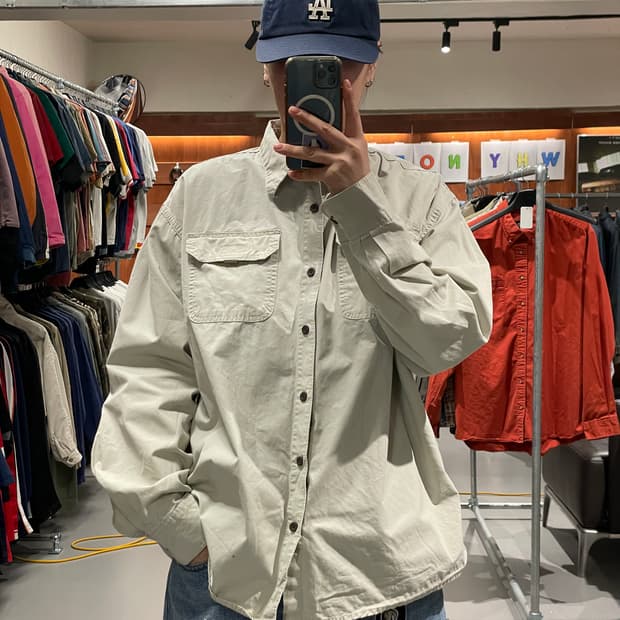 랭글러 투포켓 워크 셔츠  