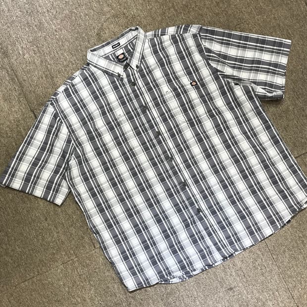 (2XL) Dickies 디키즈 체크 반팔 셔츠