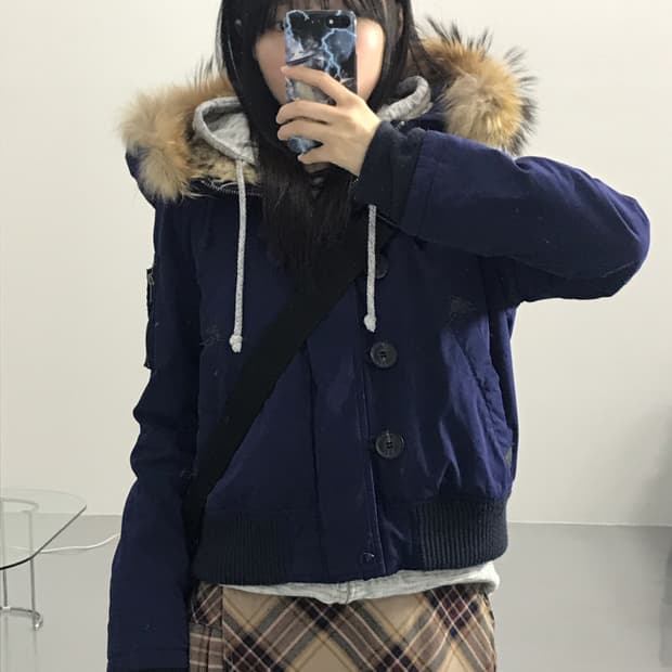 Moussy Purple Wolfjaw Puffer Jackets
