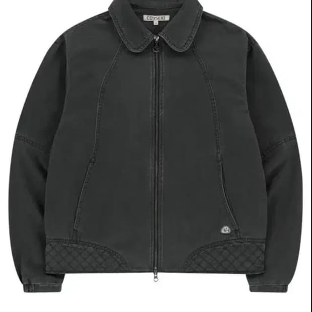 코이세이오 round collar stitch jacket 블루그레이2