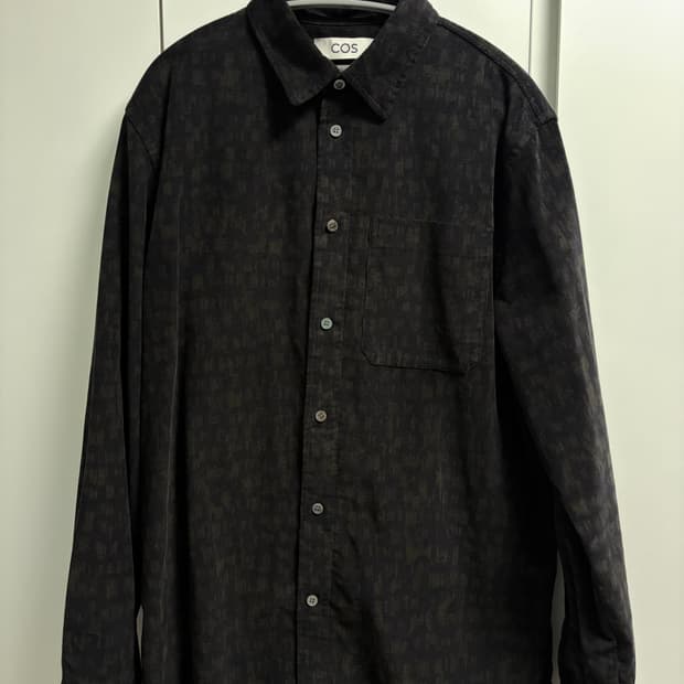 COS 호피패턴 코듀로이 셔츠