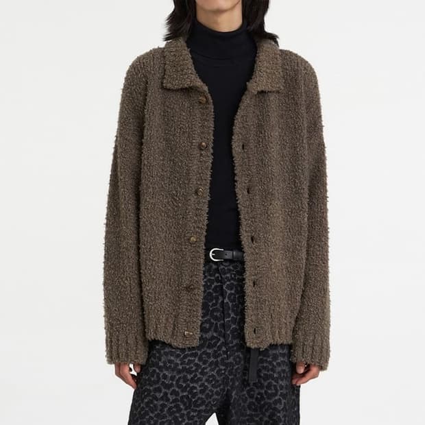 유스 22FW 브러시드카라 가디건 M