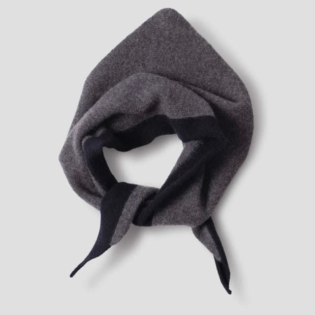 MHL 스카우트 스카프 램스울 그레이 네이비