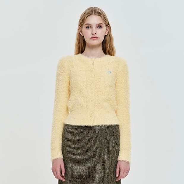 키르시 모헤어 가디건