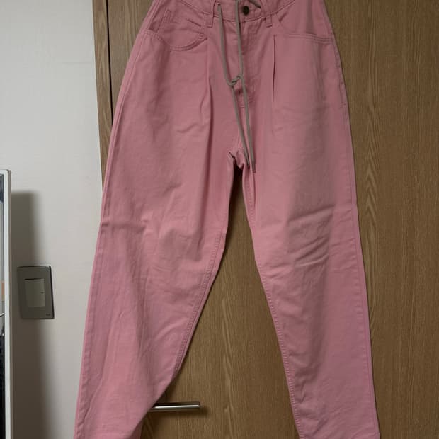 비에스래빗 코튼 배기 팬츠