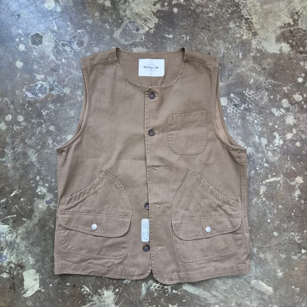 모노플로우 아메카지 워크 베스트 조끼 아메카지 워크웨어