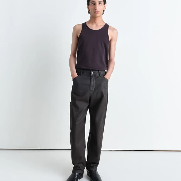 르메르 25SS 립 저지 탱크 탑 스퀴드 잉크 M