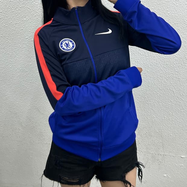 나이키 첼시 블루배색 네이비 트랙탑 XL