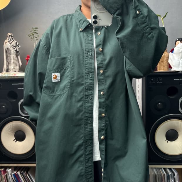 칼하트 딥그린셔츠
