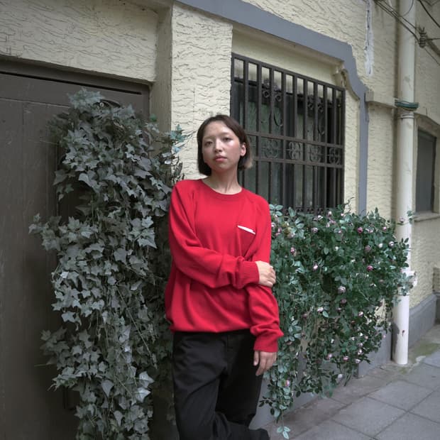 A.ta 하트컷 니트