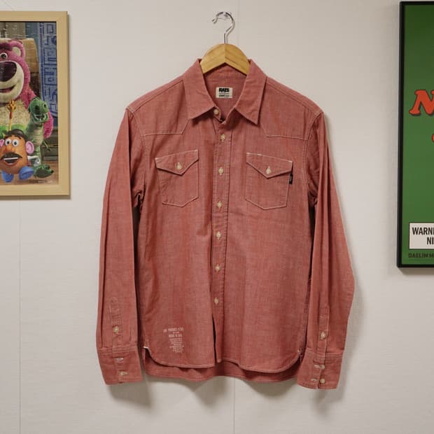 RATS 웨스턴 샴브레이 셔츠