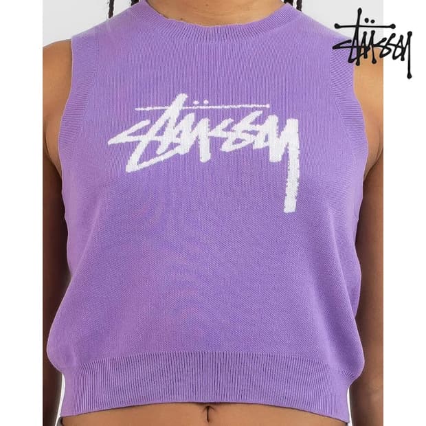 스투시 니트 베스트 m