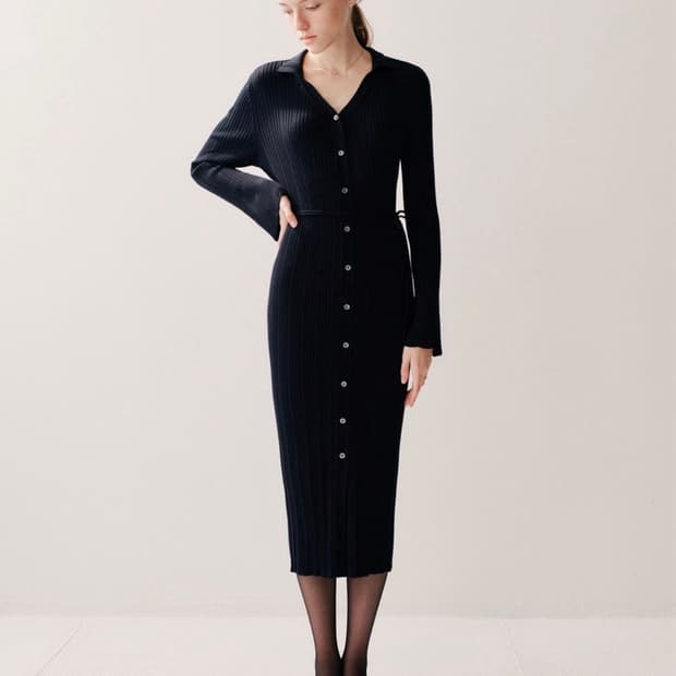 시에 sie 엘리 리브드 드레스 25fw