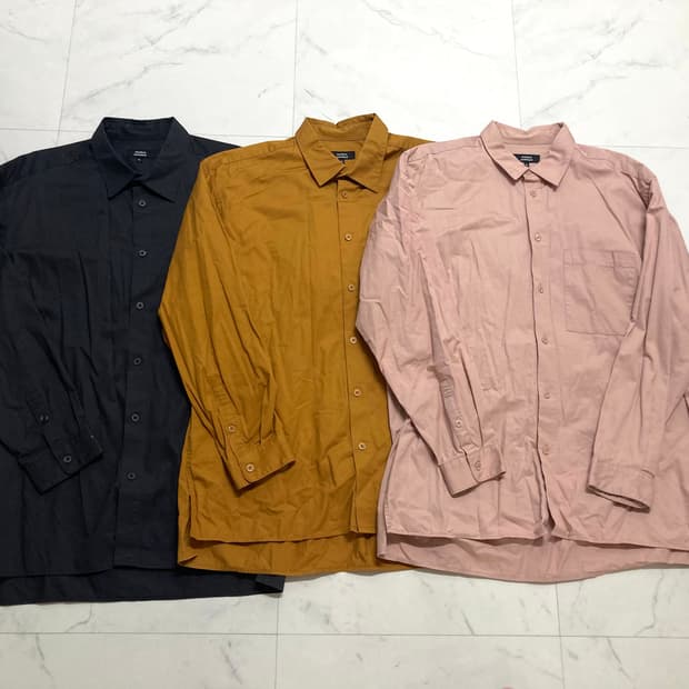 무신사 스탠다드 오버핏 셔츠 남방 3벌 일괄 105-110