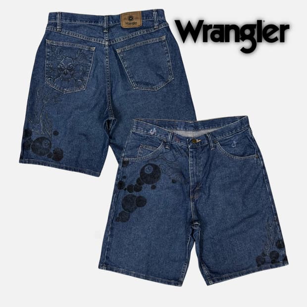 custom drawing denim shorts