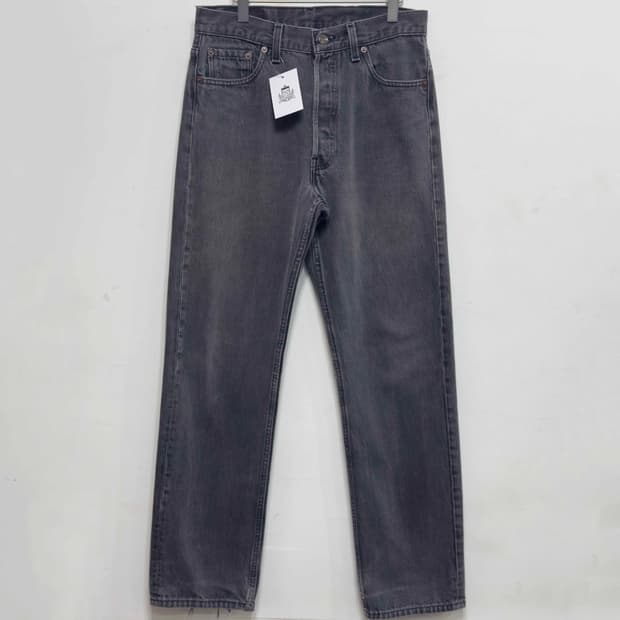 90s 리바이스 501 흑청 데님팬츠 W30 L30