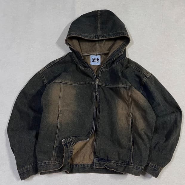 빈티지 흑청 워크자켓