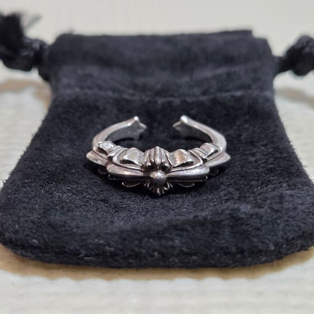 크롬하츠 베이비 더블 플로랄 링 US5.5