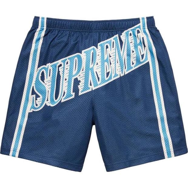 [m] supreme 23ss slap baggy mesh shorts