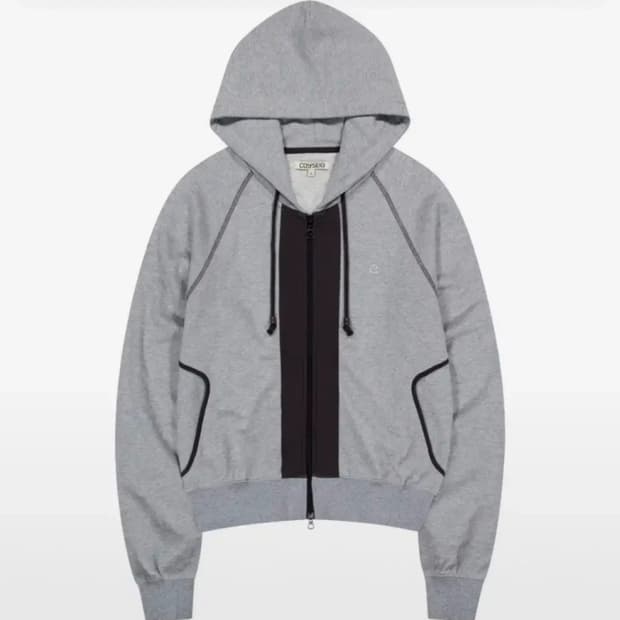 코이세이오 퍼커링 후드집업 그레이
