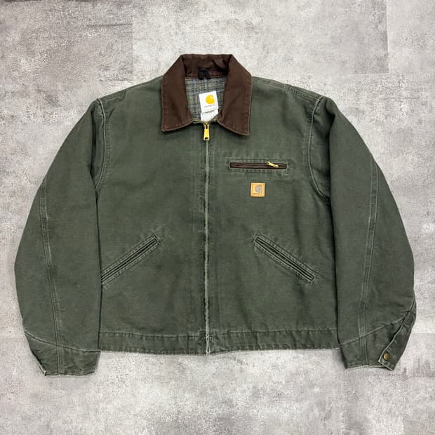 00s 칼하트 j97 디트로이트 mos 모스그린 자켓