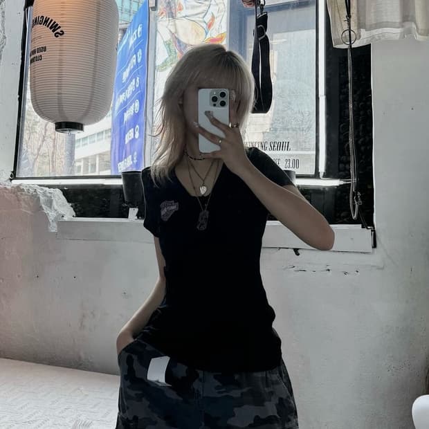 재후루츠) 할리데이비슨 레오파드 반팔