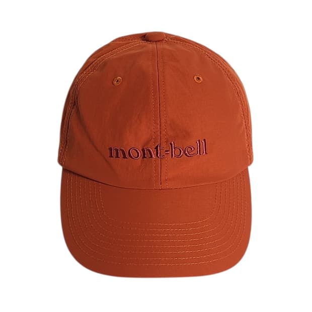 montbell) 빈티지 몽벨 고프코어 스트레치 O.D. 캡 브릭 오렌지