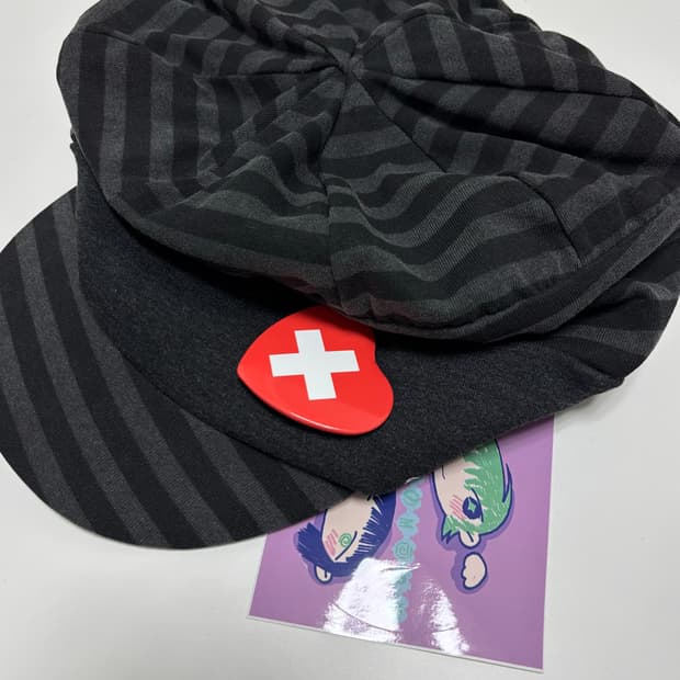 소노노모리 스트라이프 블랙 캡