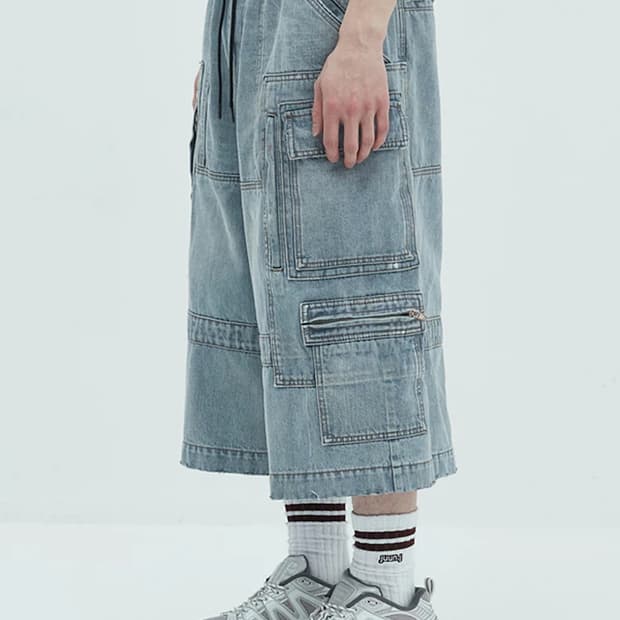 [50] 준지 25FW 데님 카고 쇼츠 반바지