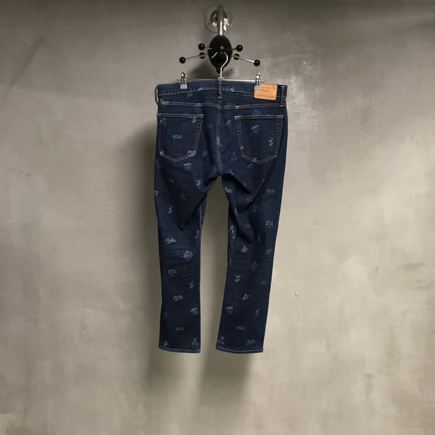 폴로 랄프로렌 멀티 로고 데님 팬츠 33/32