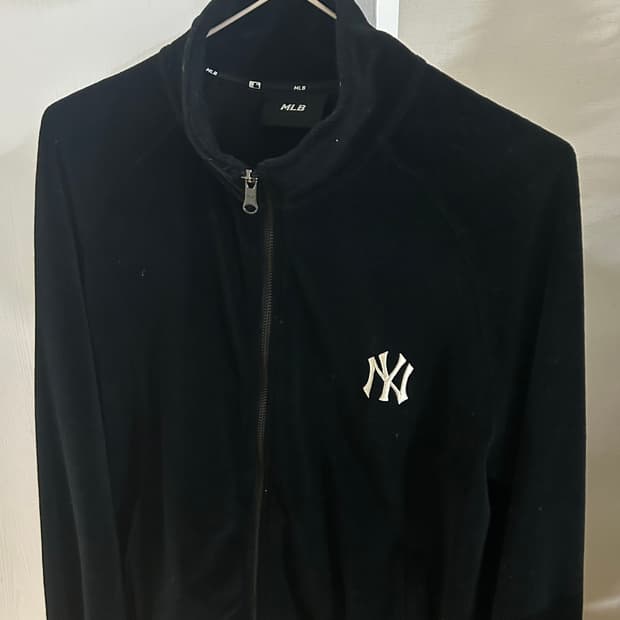 MLB 벨벳 하이넥 트레이닝 집업