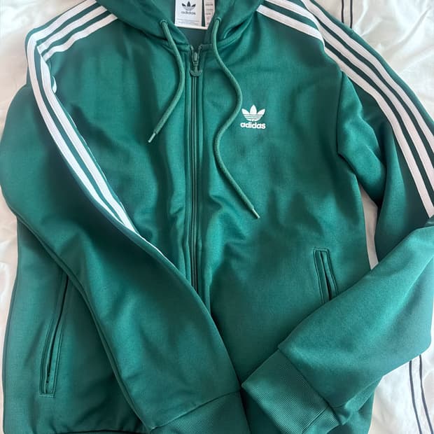 초록 아디다스 후드집업