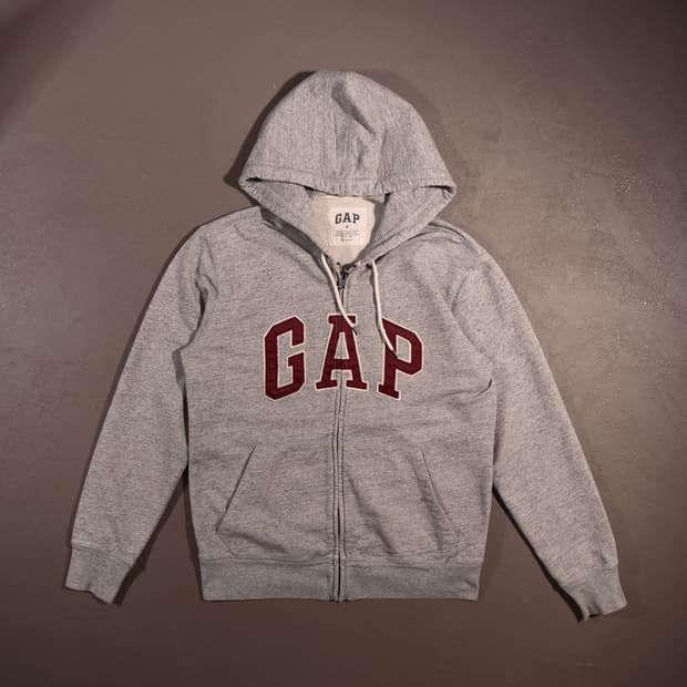 갭 로고 후드집업