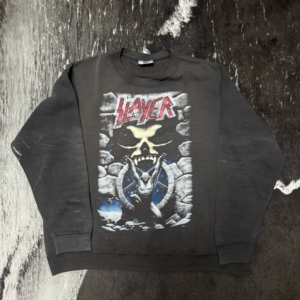 90s Slayer 빈티지 맨투맨