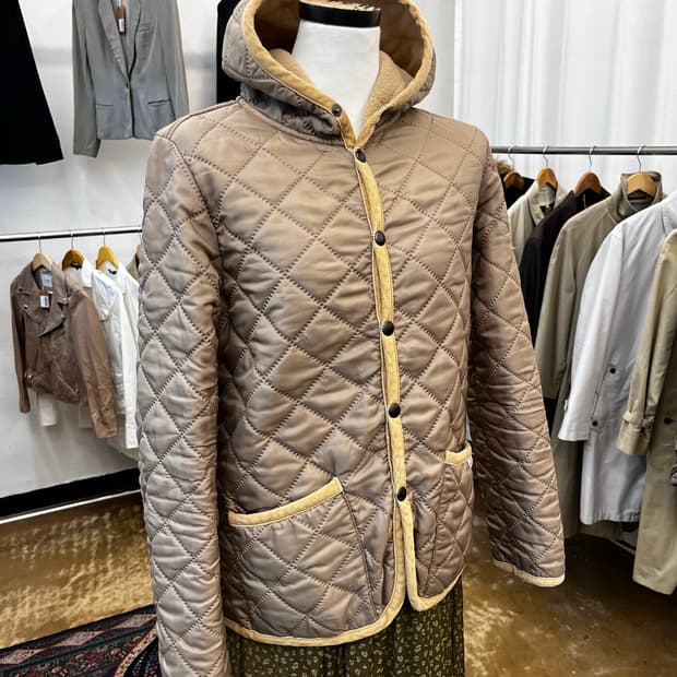 The Smock Shop 퀼팅 후디 자켓