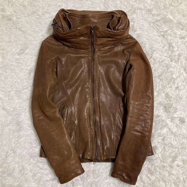 빈티지 goa 고아 00s y2k 아카이브 산양가죽 보노 후드 자켓