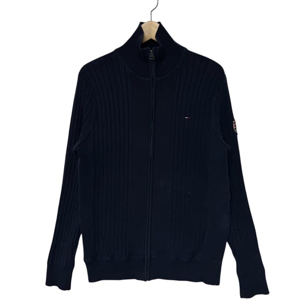 타미힐피거 스몰로고 니트집업